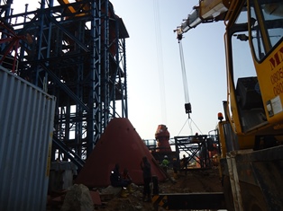 Rawmill Cyclones Fabricaion  & Erection at Obajana Cement Plant